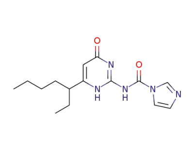N-[6-(heptan-3-yl)-1,4-dihydro-4-oxopyrimidin-2-yl]-1H-imidazole-1-carboxamide