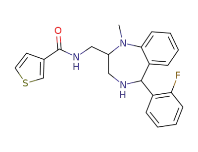 1-methyl-2-(3-thiophenecarbonyl)aminomethyl-5-(2'-fluorophenyl)-2,3,4,5-tetrahydro-1H-1,4-benzodiazepine