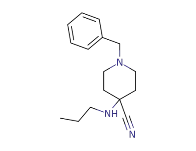 1-Benzyl-4-propylamino-piperidine-4-carbonitrile
