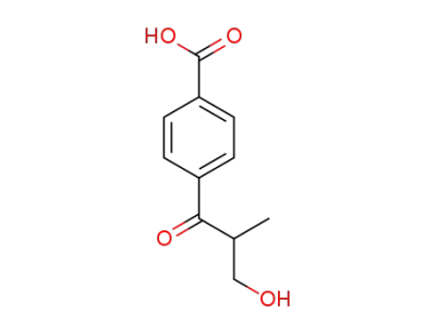 4-(3-hydroxy-2-methylpropanoyl)benzoic acid